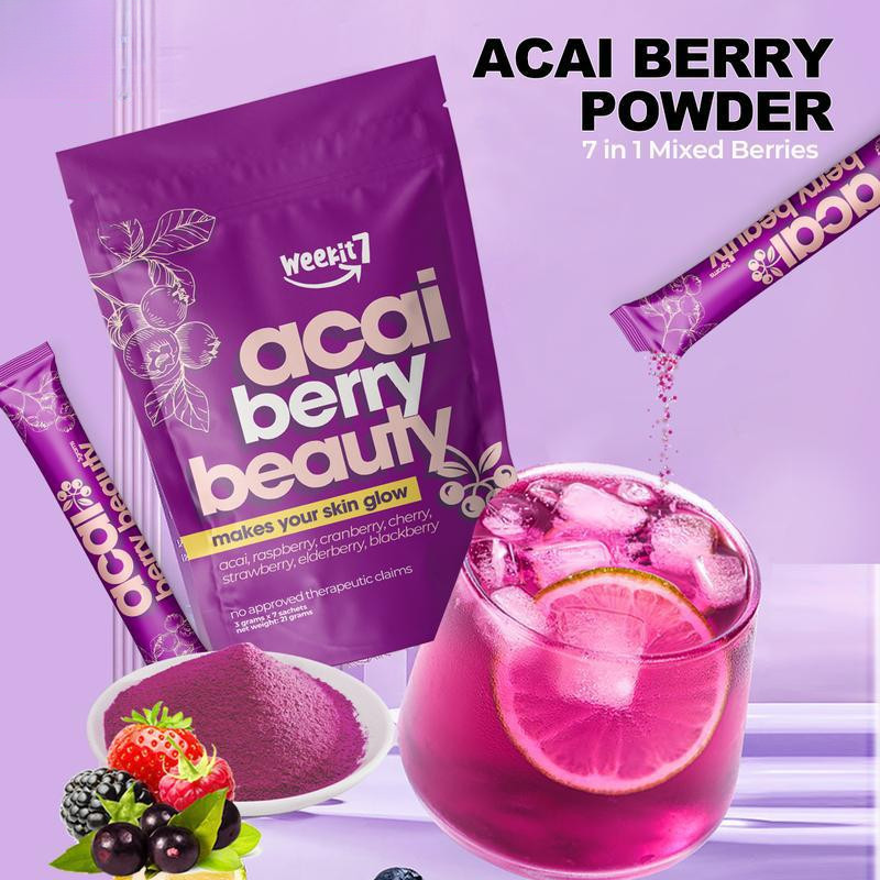[สต๊อกพร้อม] ผงแครนเบอร์รี่ Acai Berry Acai Berry Healthy Beauty JuiceWJG