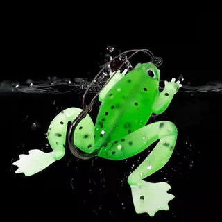 กบยาง Soft Frog 4.5ก. 6ซม. Topwater ผิวน้ำ กันตอ ตกปลาช่อน ชะโด กะพง ตะขอคม