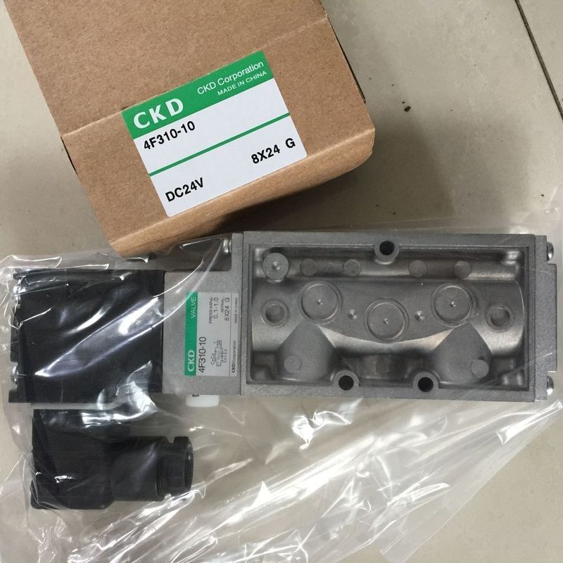 วาล์วโซลินอยด์ CKD แท้ 4F310-10-DC24V/AC220V 4F310-08-B-DC24V