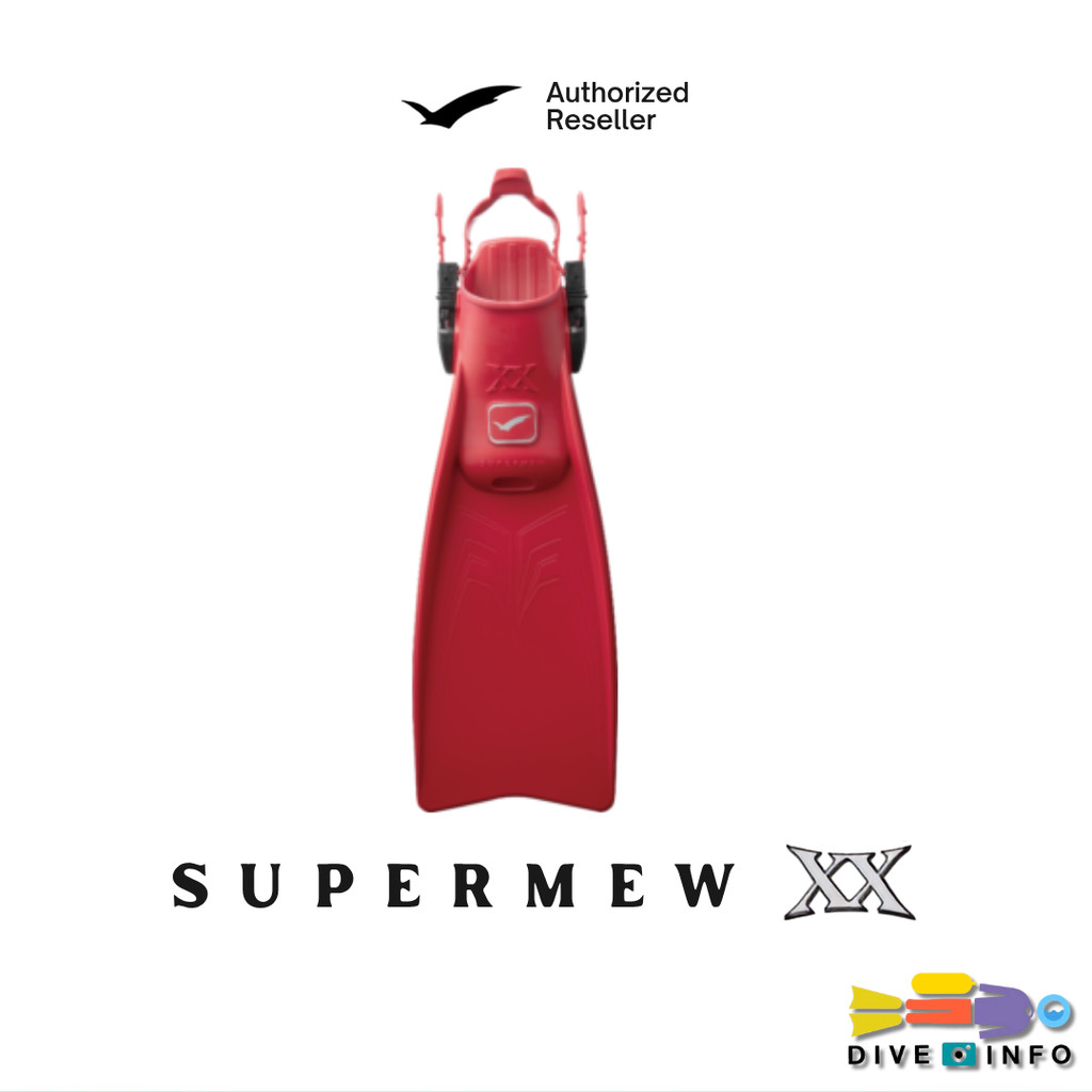 GULL - Fin Super Mew XX , Fins Open Heel (ฟิน, ตีนกบ, ฟินดำน้ำ)