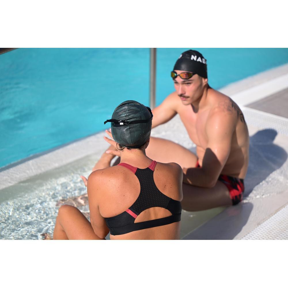 Decathlon Silicone Swim Cap หมวกว่ายน้ำซิลิโคนฟรีไซส์ รูปที่ 4
