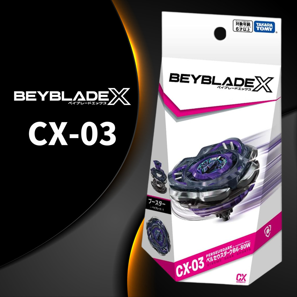 BEYBLADE X CX-03 Booster Perseus Dark B6-80W (TAKARA TOMY)