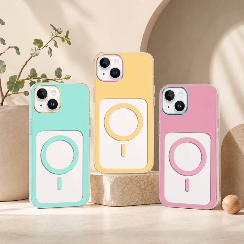 เคสใสกันกระแทก MagSafe สีพาสเทล สําหรับ TECNO POVA 7 4G/5G, POVA 7 ULTRA, POVA 7 CURVE, POVA 6, POVA