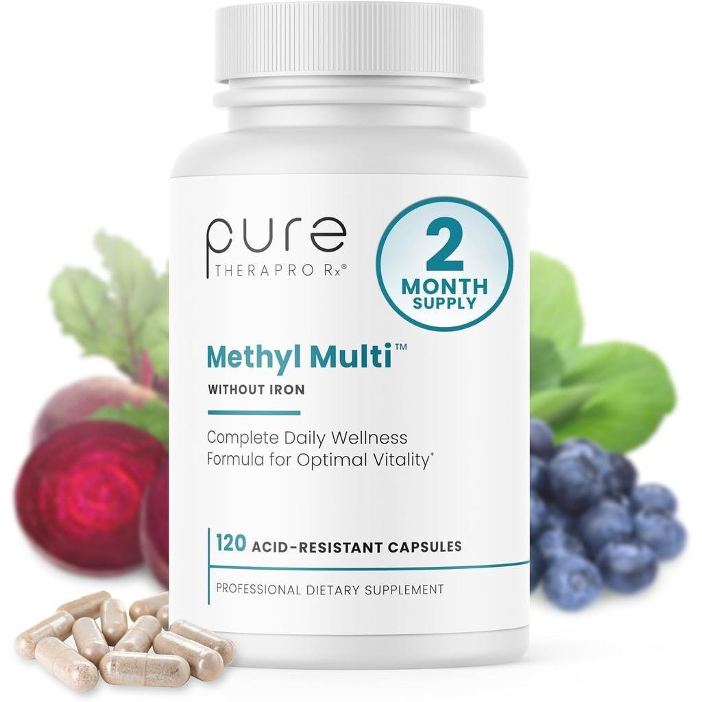 Methyl Multi Without Iron, Methylated Multivitamin for Men & Women, 60-Day Supply |     Methyl B12 &