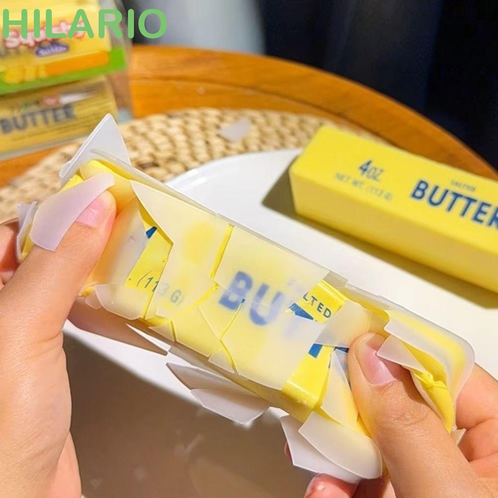 HILARIO Butter Stick Squishy, Crunchy Sensory Fidget ช้า Rebound ของเล่น, Creative Finger Relax Pinch Sound กรอบเนยบาร์ของเล่นนักเรียน