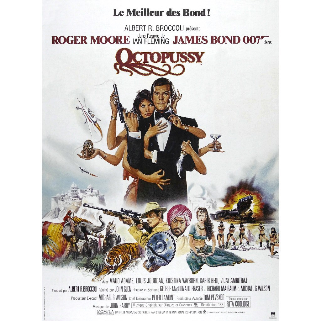 [ภาษาอังกฤษ] ภาพยนตร์ Blu-ray HD 4K UHD 1080P 007:Octopussy