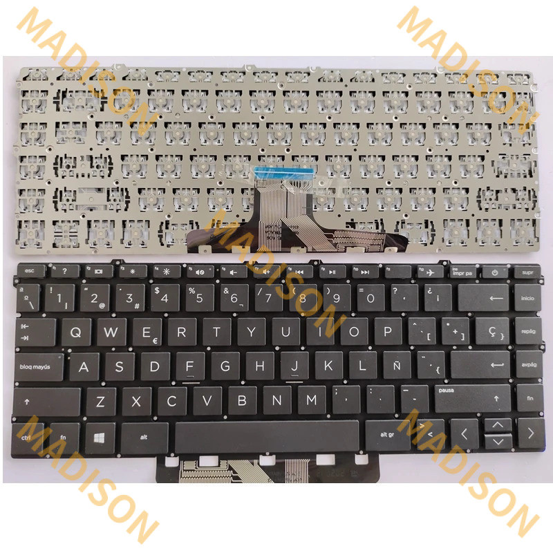 Neww แป้นพิมพ์แล็ปท็อปสําหรับ HP Pavilion x360 14M 14-DW 14-DV 14-DY 14-EK 14-EC 14-EM 14-EP TPN-I14