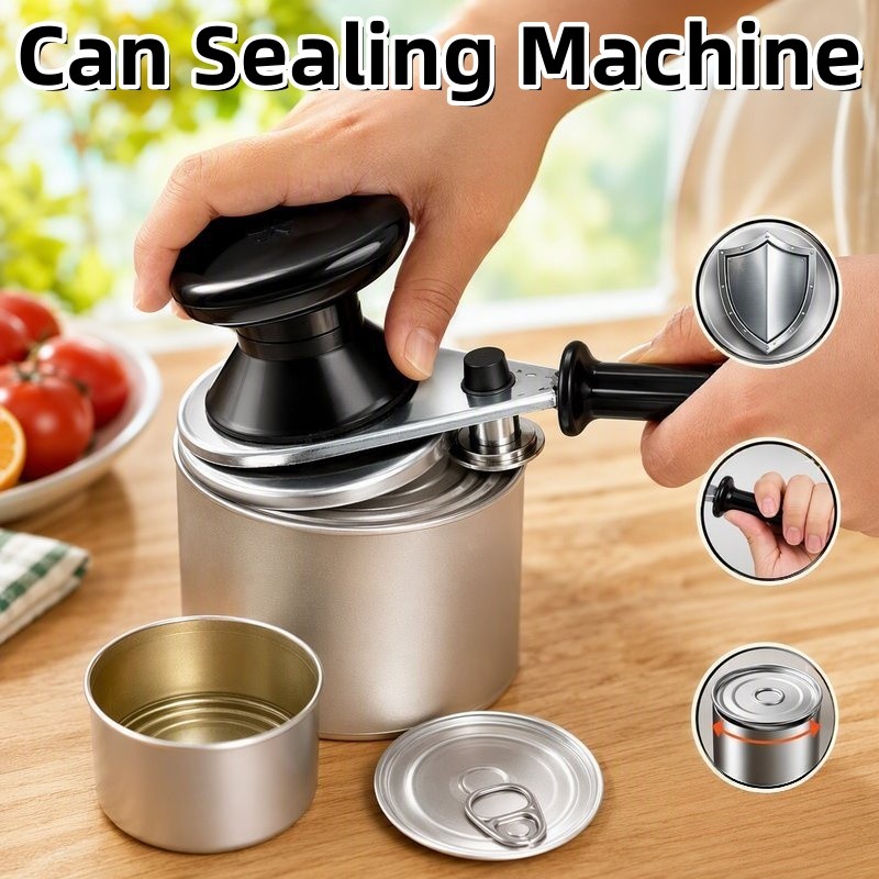 82MM Manual Can Sealer สําหรับขวดดีบุกอลูมิเนียม Jar Penutup Tin Makan Easy Handle