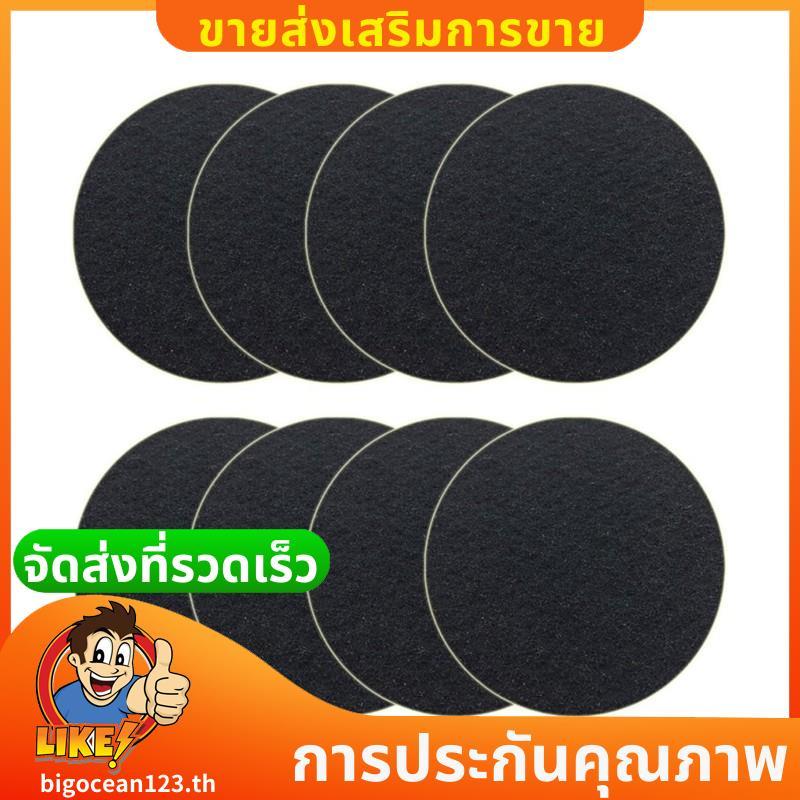 เปลี่ยนตัวกรองถ่าน 8PCS 7.25 นิ้วถังหมักปุ๋ย, 7.25 นิ้วรอบตัวกรองคาร์บอนทดแทนปุ๋ยสีดํา bigocean123th