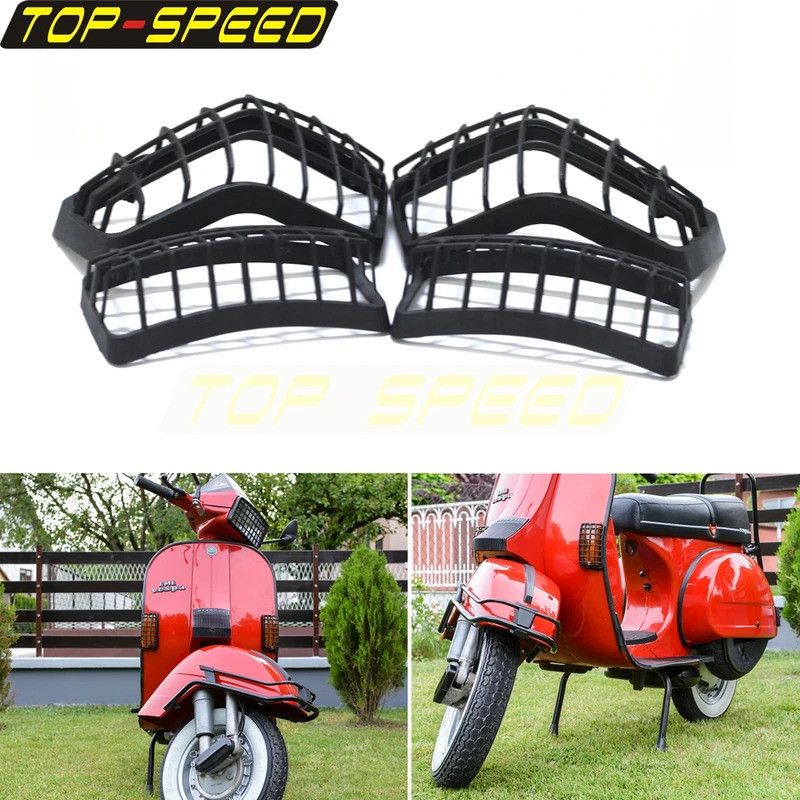 To Scooter Front/Rear Turn Signal Light Grille Cover Taillight Blinker Indicator Cover For Piaggio P