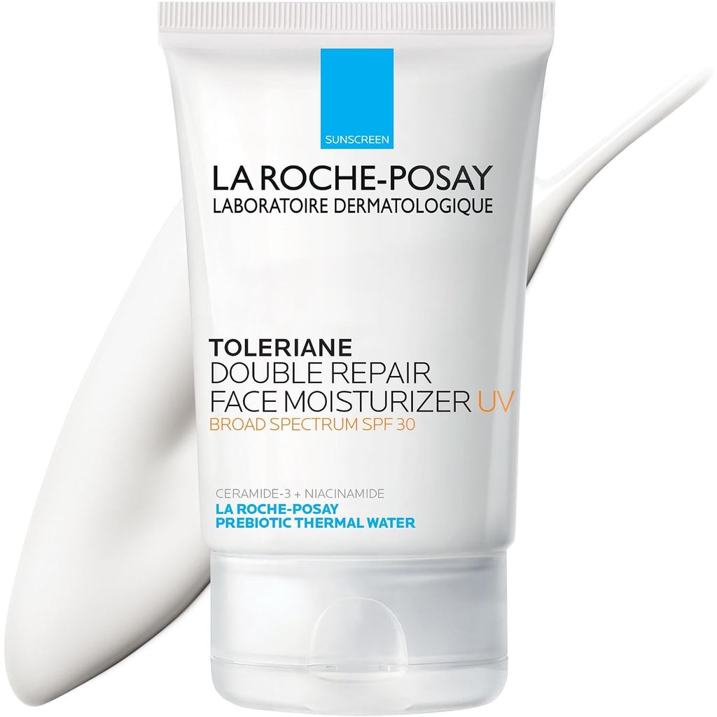 Toleriane Double Repair UV Sunscreen Facial Moisturizer, บรรจุครีมกันแดด 30 Daily Facial Moisturizer