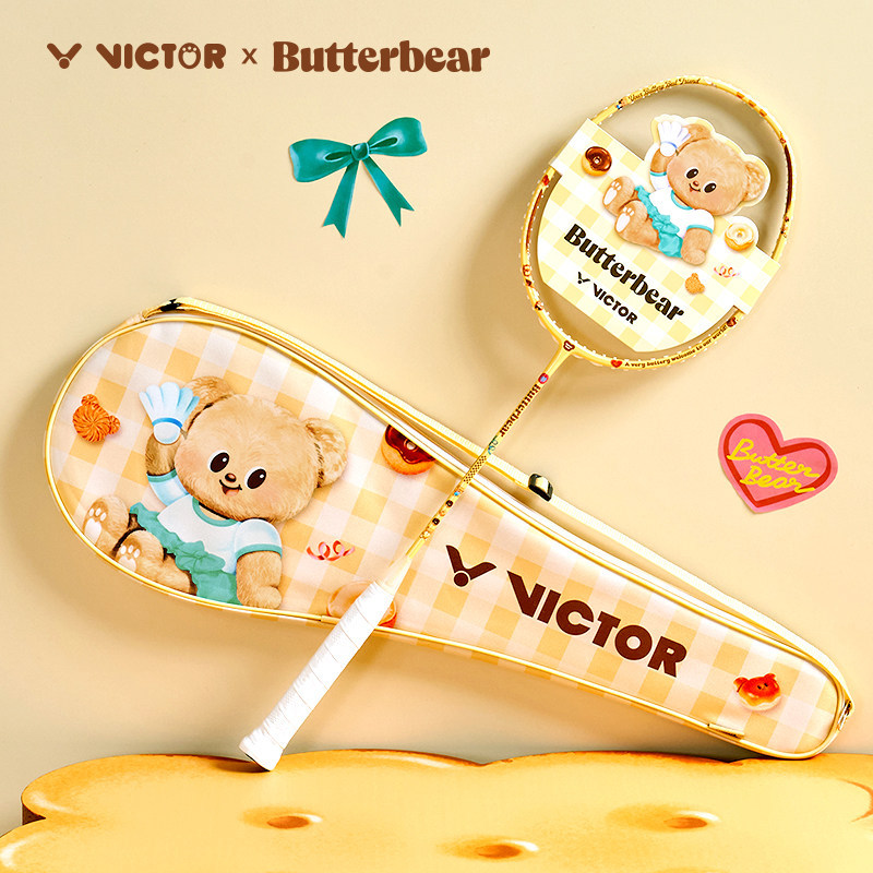 [Aria] ไม้แบดมินตัน VICTOR BUTTER BEAR Series ไม้ที่น่ารังเกียจ Assault TK-BUTTER BEAR