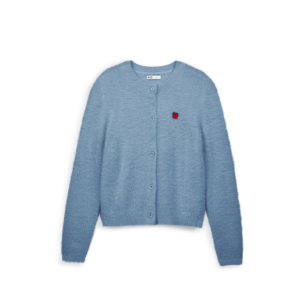 AIIZ (เอ ทู แซด) - AIIZ เสื้อคาร์ดิแกนผู้หญิง ผ้าถักขนนุ่ม AIIZ Women's Cherry Fluffy Cardigan