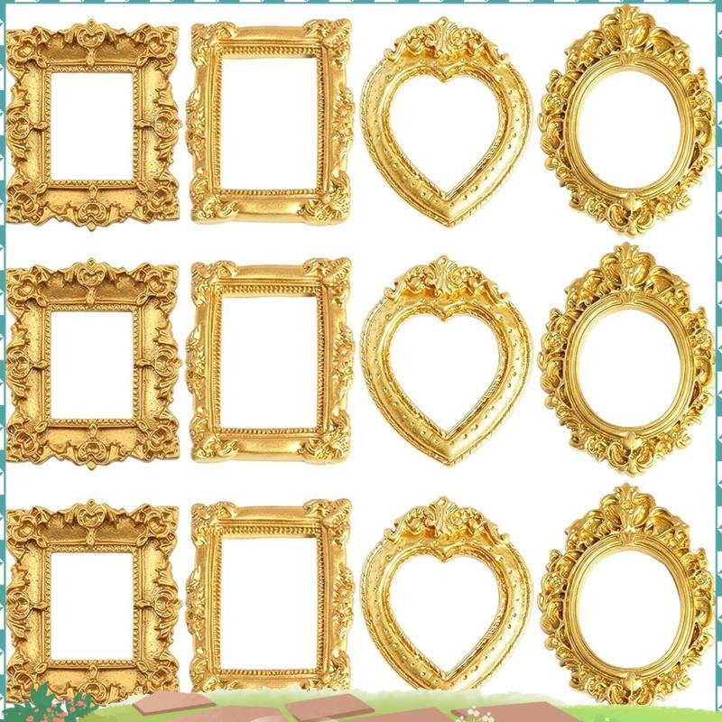 Uejfrdkuwg Mini Vintage Picture Frames Dollhouse Frames