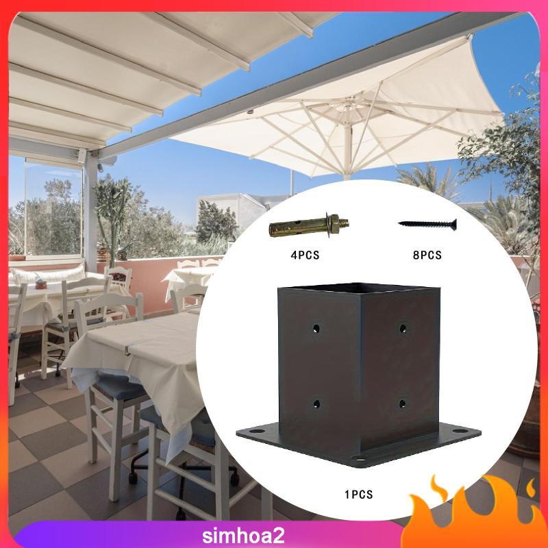 [Simhoa2] Pergola Bracket Post Base ขาตั้งไม้สูง Post Bracket สําหรับ Backyard Outdoor Venues Garden