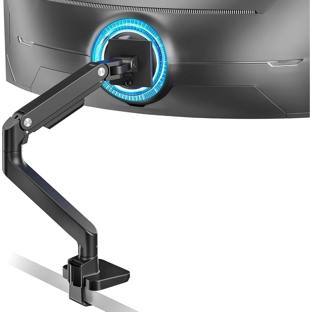 WING Ultrawide Monitor Desk Arm สําหรับหน้าจอ 17 ถึง 49 นิ้ว ใส่ 44 Lbs | สปริงแก๊ส Pro, การเคลื่อนไ