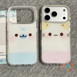 เคสคู่ลายแมวน่ารัก ดีไซน์ลายจุด สำหรับ iPhone 17 Air 14 12 Pro 16 Plus 15 Pro 17 Pro Max 13 11 7 8 Plus X Xr Xs Xs Max