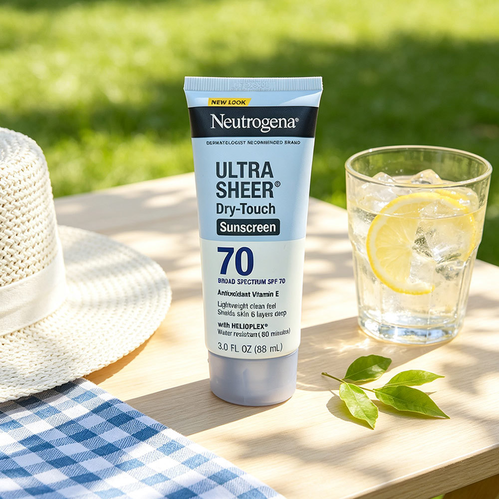 Neutrogena Ultra Sheer Dry-Touch Sunscreen 88ml ผลิตภัณฑ์บํารุงผิวนุ่มน้ําหนักเบาสําหรับความต้องการใ