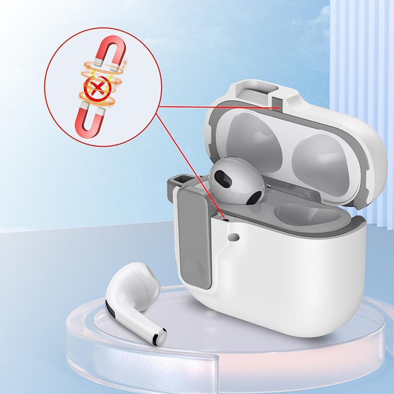 เข้ากันได้กับ AirPods 5/4 /4 ANC เปิดอัตโนมัติแบบกดเดียว ฝาครอบป้องกันรุ่นที่ AirPods 4th Gen 5 Case