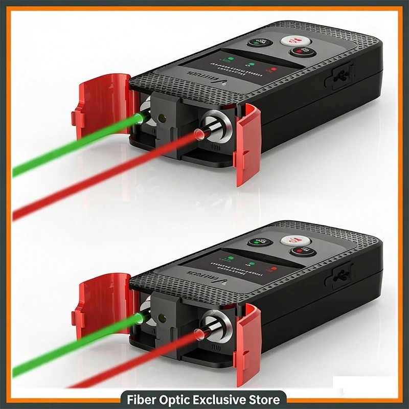 W9YG ไฟเบอร์ออปติคอลสีแดงสีเขียว Visual Fault Locator 10mw/20mw/30mw สีเขียวเลเซอร์ปากกาเครื่องทดสอบ