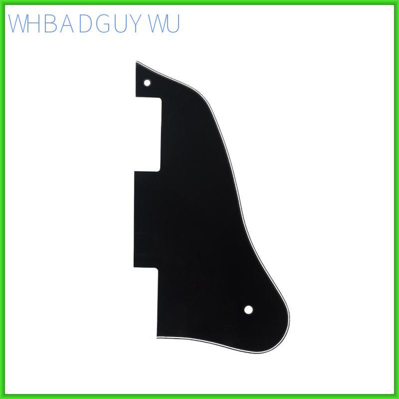 [whbadguywu] แผ่นรอยขีดข่วน Pickguard สามชั้นที่ทนทานสําหรับชิ้นส่วนทดแทนกีตาร์ ES335 สีดํา