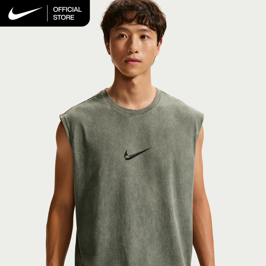 Nike Men's Sleeveless T-Shirt - Camo Green [IM6145-303]