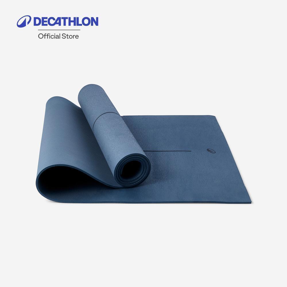 Decathlon 5 Mm Grippy And Comfortable Beginner Yoga Mat เสื่อโยคะสำหรับผู้เริ่มต้น หนา 5 มิลลิเมตร - Blue