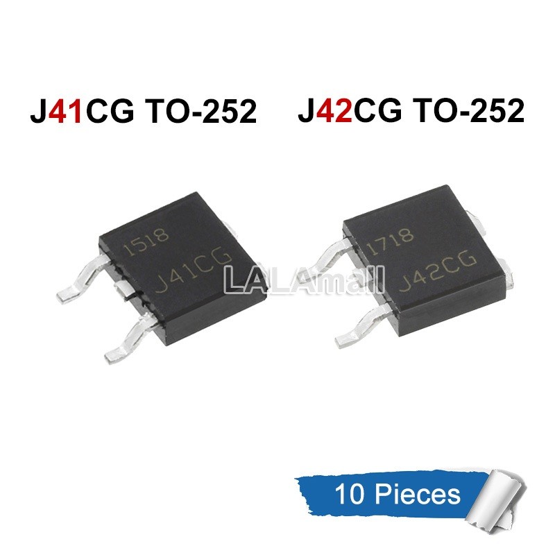 10 ชิ้น/ล็อต MJD41C J41CG MJD42C J42CG TO-252 MJD41CT4G MJD42CT4G 100V/6A Darlington ทรานซิสเตอร์