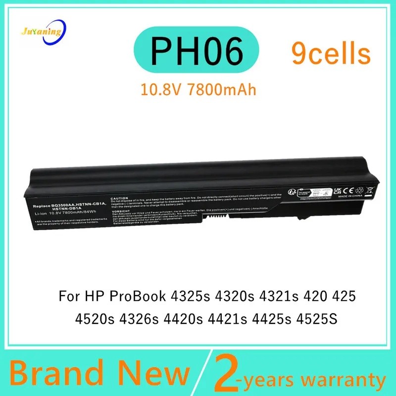PH09 แบตเตอรี่แล็ปท็อปสําหรับ HP ProBook 4320s 4320t 4321s 4420s 4720s 4421s 4425s 4520s 4525s 4325s
