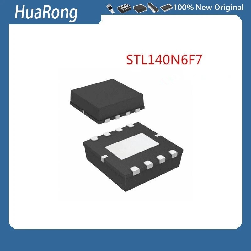 10 ชิ้น/แบทช์ STL140N6F7 STL140N6 140A 60V 140N6 DFN8