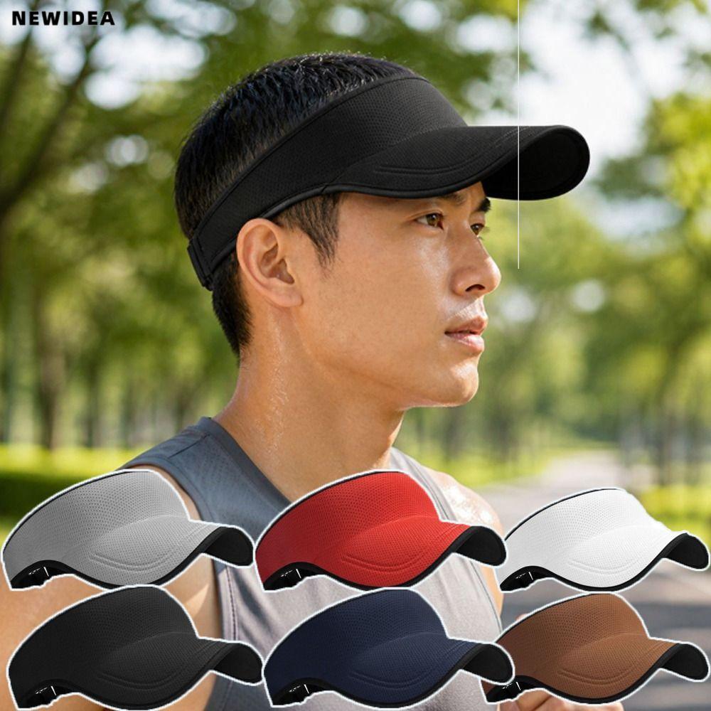NEWIDEA Sports Sun Visor, Quick Drying Packable Open Top Visor, โพลีเอสเตอร์น้ําหนักเบา Breathable R