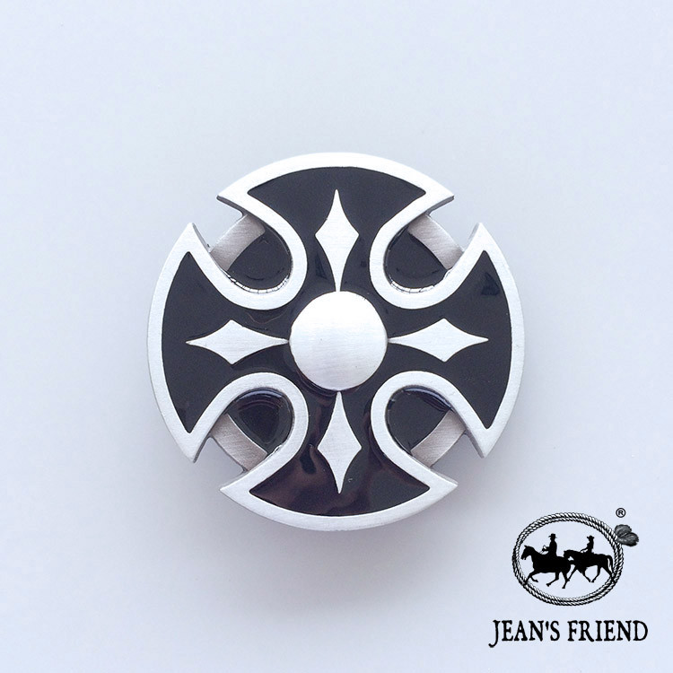 Denim Good Partner Mens Embossed Belt Buckle < Round Totem > All-Match Belt Buckle Belt Buckle
