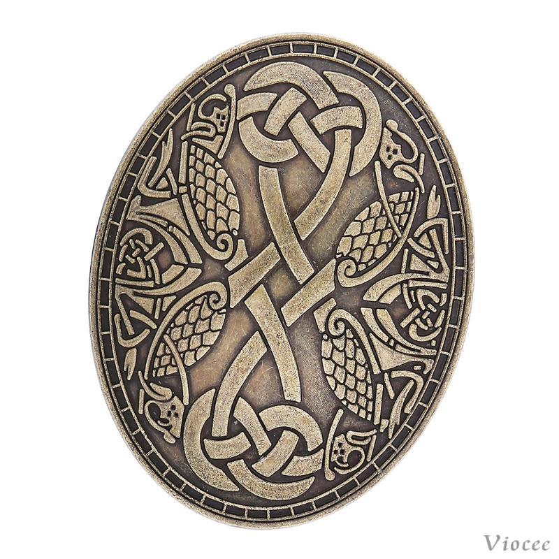 [Viocee] 3xVintage Style Alloy Viking Shield Clothes เข็มกลัด Pin Chic ทนทานเสื้อกันหนาวอุปกรณ์เสริม