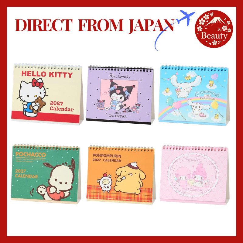 Sanrio Desk Calendar 2027 Standing Ring Calendar Table Planner【Japan】
