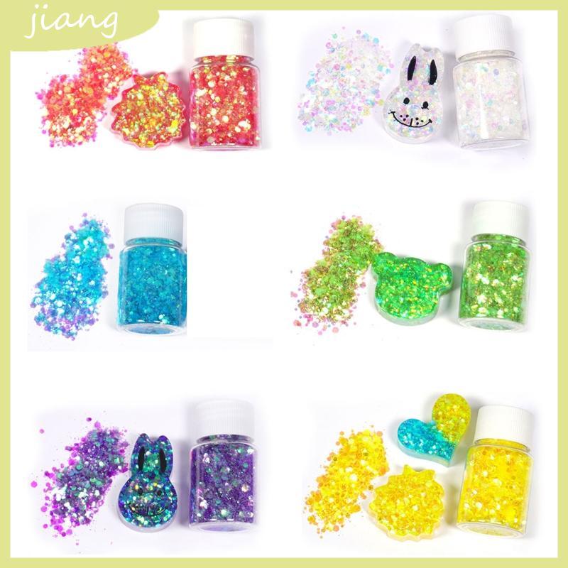 JN Chunky Glitter Craft สําหรับเรซิ่นศิลปะเครื่องสําอางเลื่อมสําหรับเล็บ Home