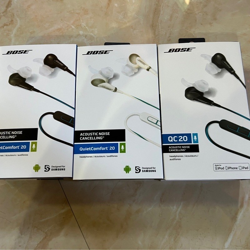 รุ่น QC20 Active Noise Cancelling ชุดหูฟัง Active Noise Cancelling หูฟังเพลง Call สายควบคุมชุดหูฟัง