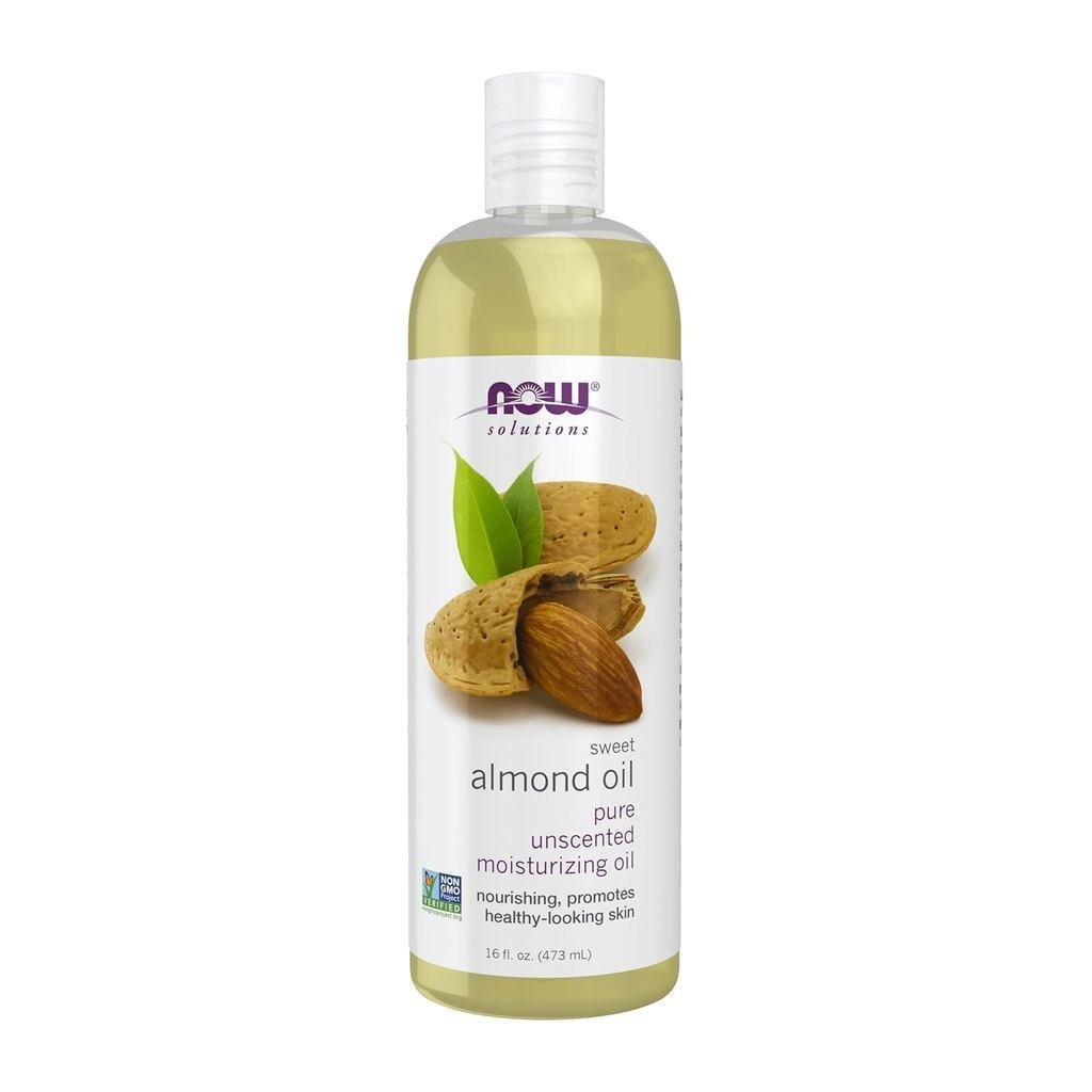 NOW Foods Solutions, น้ํามันอัลมอนด์หวาน, น้ํามันให้ความชุ่มชื้นบริสุทธิ์ 100%, ส่งเสริมสุขภาพ, น้ํา