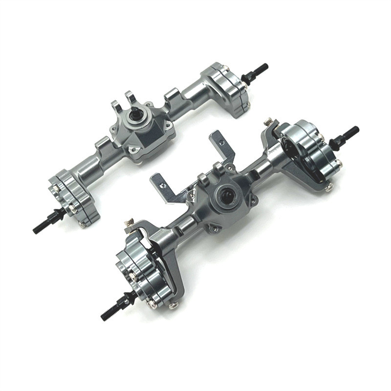 ชุดอัพเกรดโลหะสะพานประตูด้านหน้าและด้านหลังสําหรับ FMS 1/24 FCX24 Xiaoqi Crusher Chevrolet K5 RC รถ