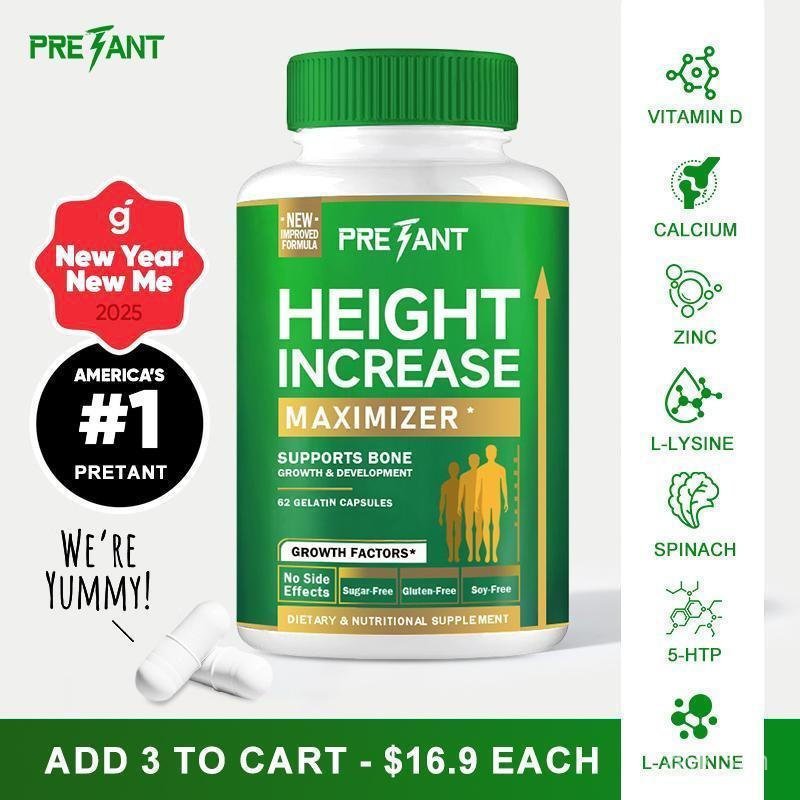 สั่งซื้อล่วงหน้า-GrowthCapsulestoGrowสูงขึ้น-เพิ่มความสูงMaximizerwithCalciumforStrength-Gother-D ผล