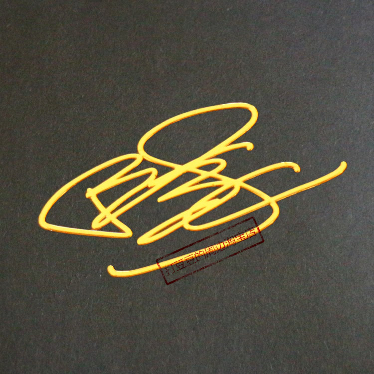 Eason Eason Eason Metal Signature Post Star Merchandise Golden โทรศัพท์มือถือสติกเกอร์ตกแต่ง 35 มม.