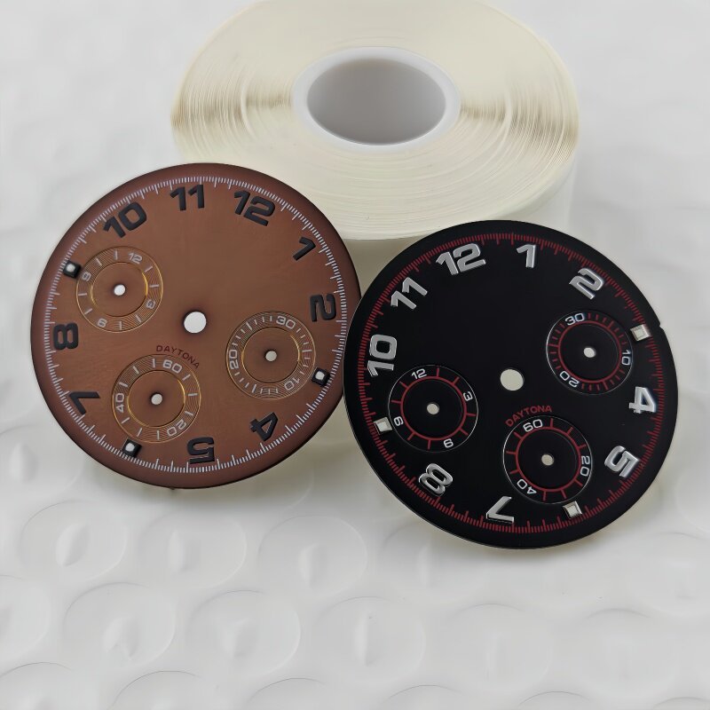 VK63 Dial Panda Dial ดัดแปลง Chronograph Surface มัลติฟังก์ชั่นกีฬานาฬิกาควอตซ์อุปกรณ์เสริม