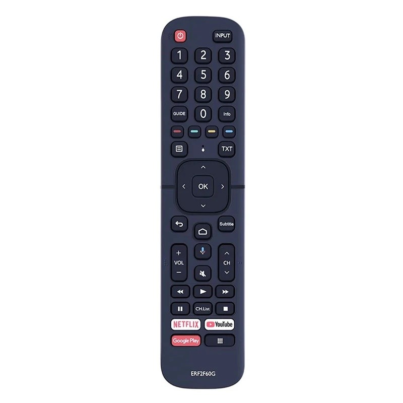 ใช้งานร่วมกับ Hisense TV 32A56E 40A56E 50H8F 65A6501EU 50A6501EU HU100L5 55H78G ERF2B60H รีโมทคอนโทร