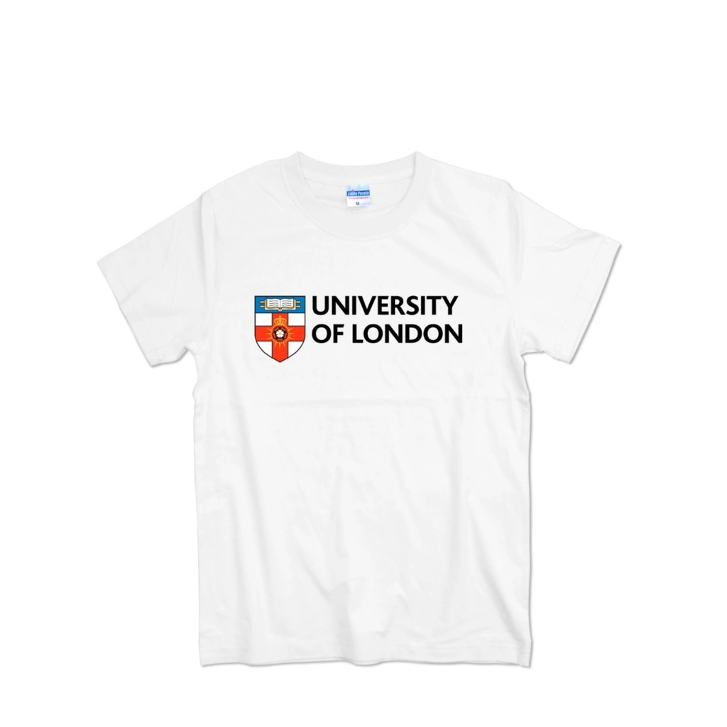 London University School Uniform University London Preppy เสื้อยืดแขนสั้นผู้ชายผู้หญิงรอบคอเยาวชนวัฒ