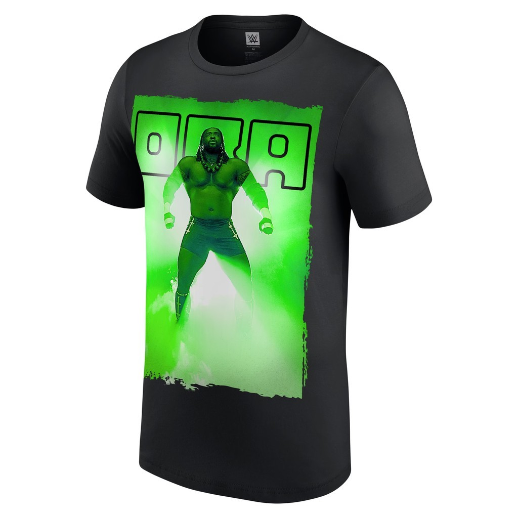 WWE Oba Femi เสื้อยืดสีดําสําหรับผู้ชาย