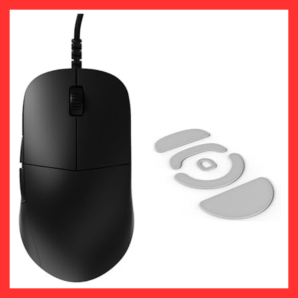 Endgamegear XM2 8K Gaming Mouse, Wired, Black, 52g, Replacement 100% PTFE Mouse Skates Set (EGG-XM2-