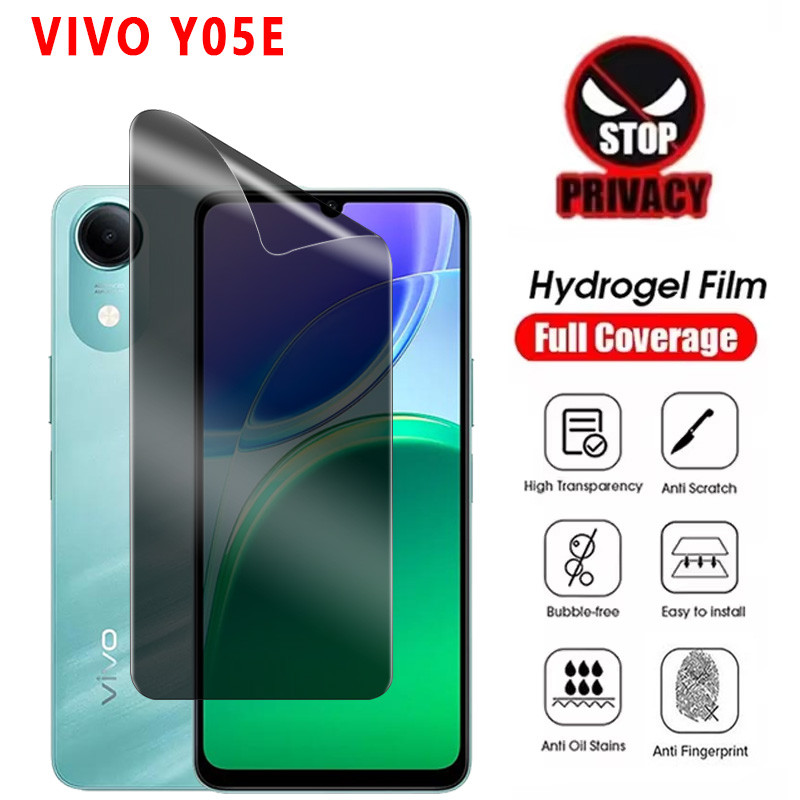 1 ~ 3 ชิ้น Anti-Spy Hydrogel ฟิล์มสําหรับ VIVO Y05E Y05 4G 5G 2026 VIVOY05E T5E ความเป็นส่วนตัวป้องก