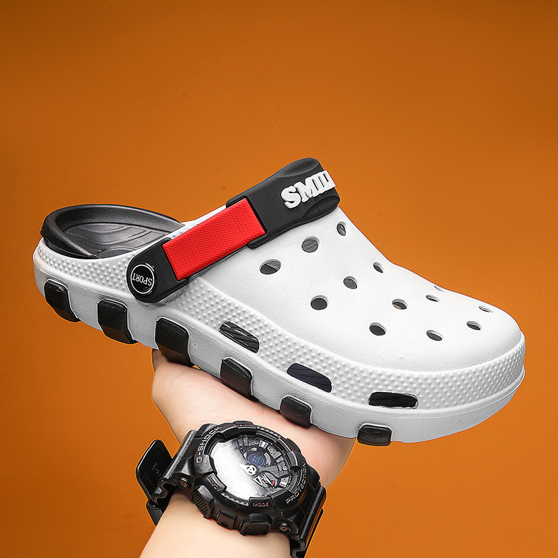Unisex Hole Shoes Breathable Beach Wear Baotou Driving Leisure
