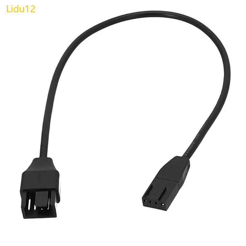 Lidu12 4Pin พัดลม PWM สายเคเบิลเมนบอร์ด 4Pin PWM พัดลมควบคุมอุณหภูมิสายต่อ