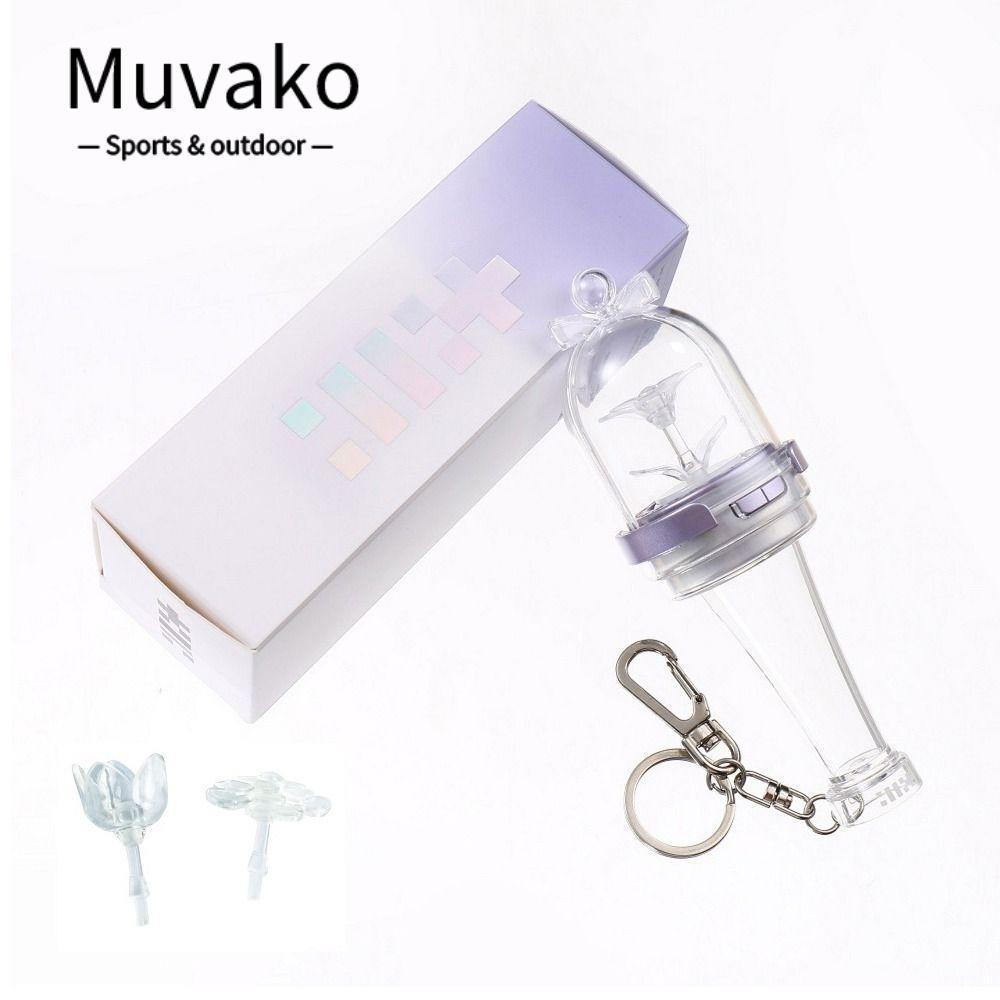 MUVAKO Mini Glow Stick, พวงกุญแจรุ่น Mini Kpop Idol Lightstick, พัดลมคอลเลกชันเรืองแสงคุณสมบัติจี้ออ