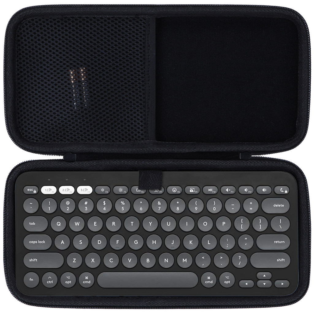 เหมาะสําหรับ Logitech K380/k380s ไร้สายบลูทูธคีย์บอร์ดกระเป๋า Hard Shell Shock-proof Shock-proof คีย